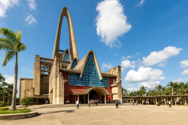 Exterior view of the Basilica Cathedral of Our Lady of La Altagracia in Higuey.