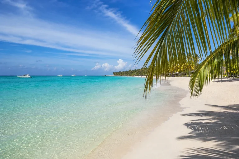 Early morning beach view in Punta Cana
