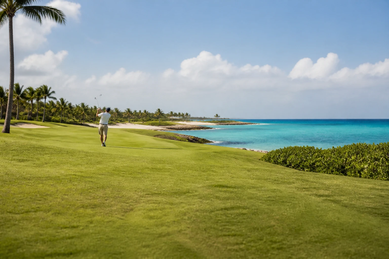 Coastal golf course in Cap Cana near Punta Cana