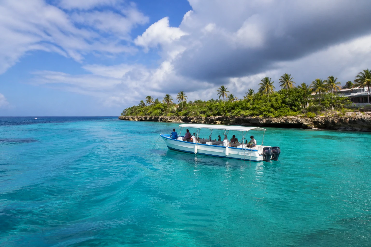 Boat excursion near Bayahibe in the La Romana region